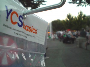 YCS Basics bag on display rack