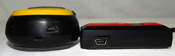 USB mini plugs closeup