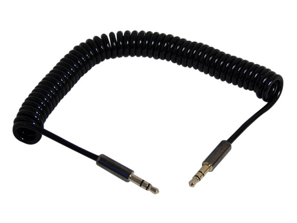 6-Foot Premium Coiled AUX Audio Cable