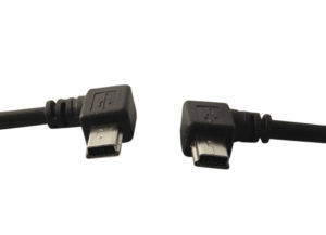 USB minie left and right angle mle plugs